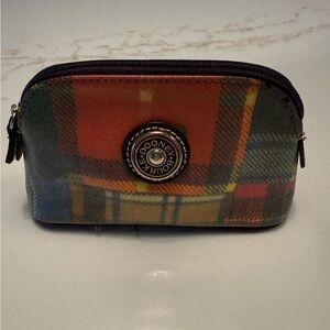 Dooney & Bourke Plaid Multicolor Cosmetic Pouch
